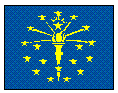 Indiana Flag, Link to Indiana's Home Page